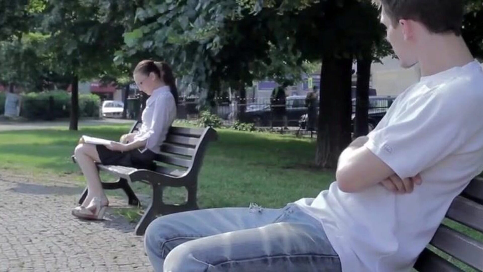Drilled instead of investigating alone Studying alone in a local park is no joy for this cute student but exploring tly with a handsome tattooed stranger is much greater amount outstanding It doesn't help this teeny get ready for the exam or learn smth recent but this chick receives greater amount than compensated for it with a fine penetrate this dude gives her. Yep, that's what that playgirl really needed â€“ a stiff 10-Pounder in her mouth and immodest cleft and a goo fountain on her marvelous face and nerdy eyeglasses. Sex is always the superlatively wonderful inspiration!